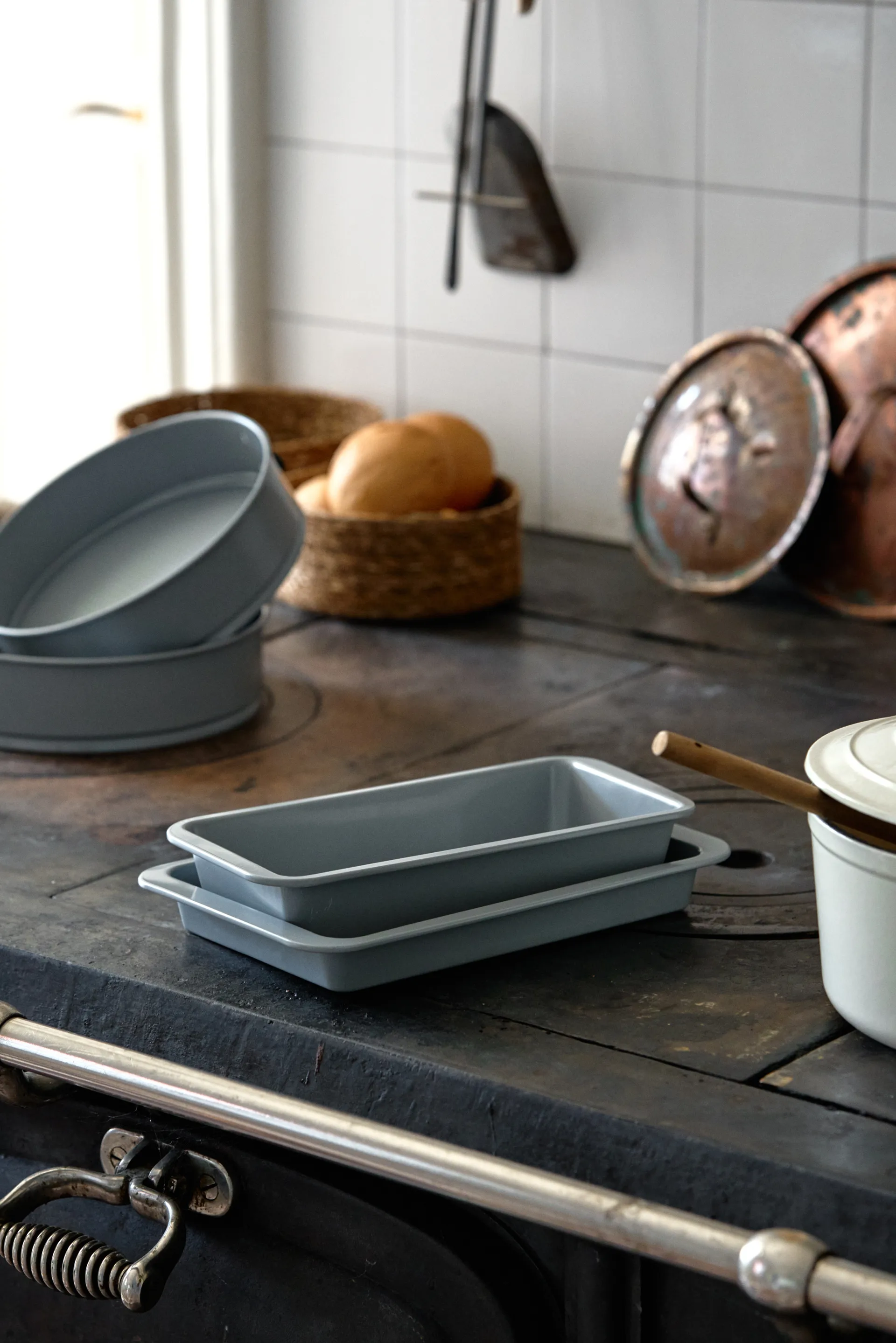 Molde para hornear Nordwik cerámico antiadherente silver 32 cm, 31,5x20 cm Nordwik