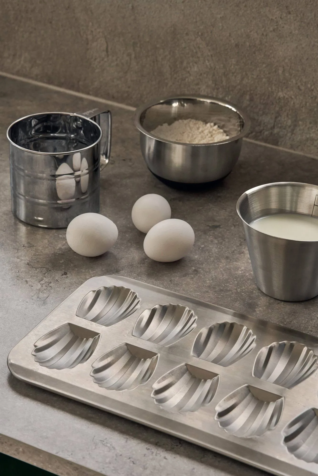 Molde para madeleines BAKE, Acero inoxidable, 12-pack Nordwik