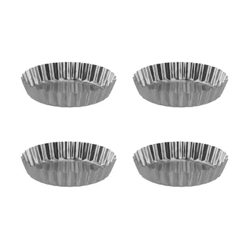 Molde para tartaletas BAKE - Acero inoxidable, 4-pack - Nordwik