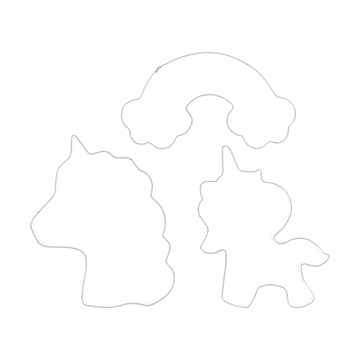 Moldes de galletas de unicornio Nordwik 3 piezas - Acero inoxidable - Nordwik