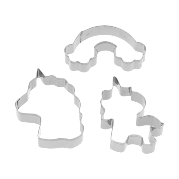 Moldes de galletas de unicornio Nordwik 3 piezas - Acero inoxidable - Nordwik