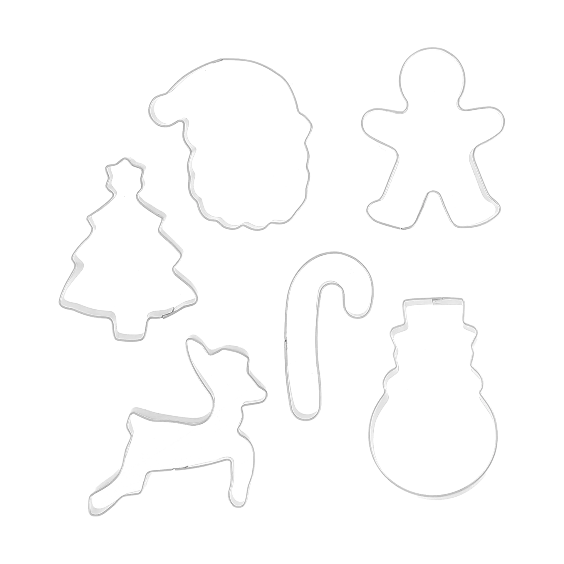 Moldes de galletas navideñas Nordwik 6 piezas, Acero inoxidable Nordwik