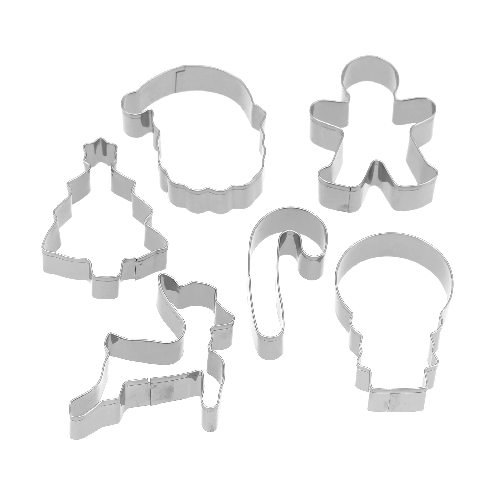 Moldes de galletas navideñas Nordwik 6 piezas, Acero inoxidable Nordwik
