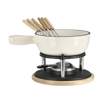 olla de fondue esmaltada - Crema, 1,8 l - Nordwik