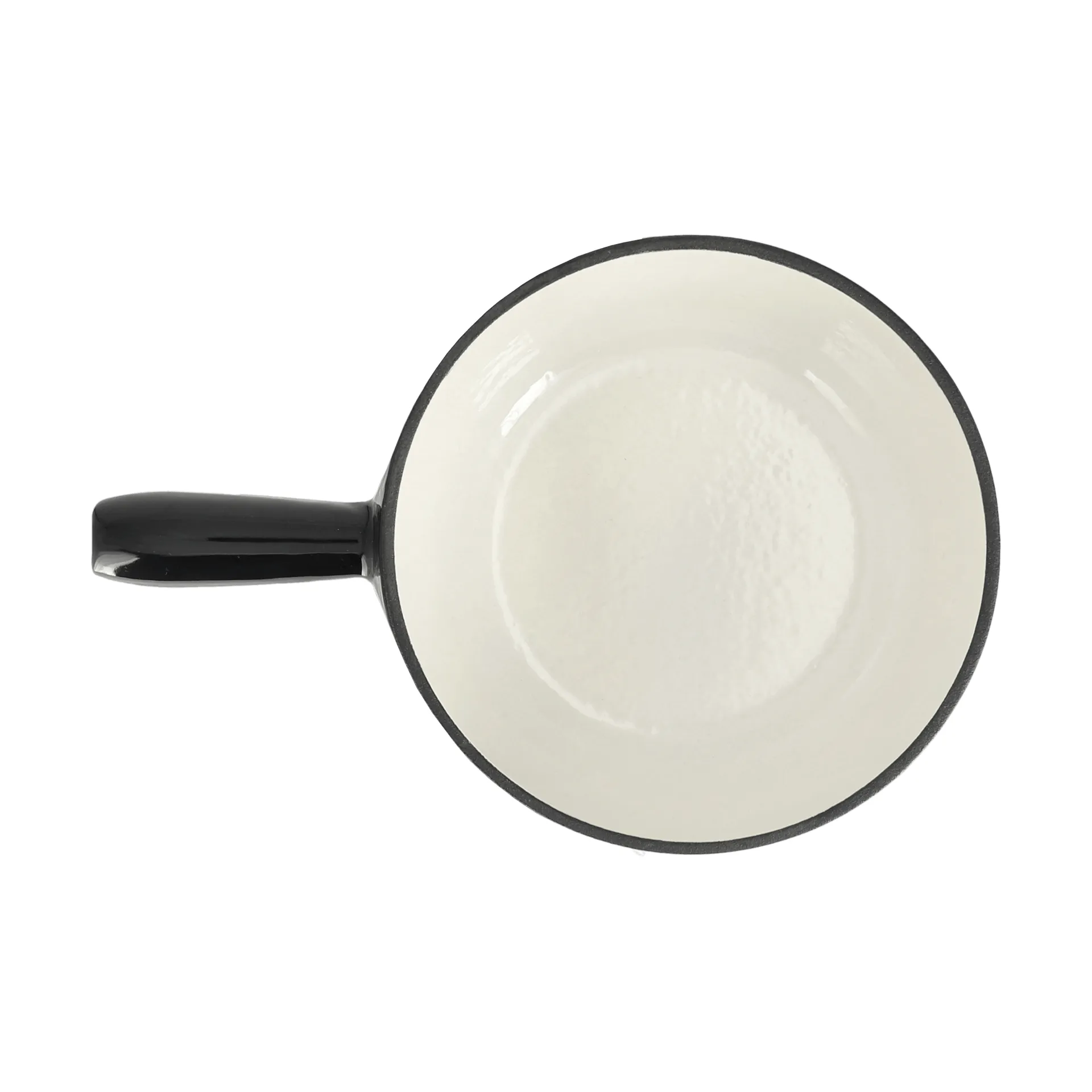 olla de fondue esmaltada, Negro, 1,8 l Nordwik