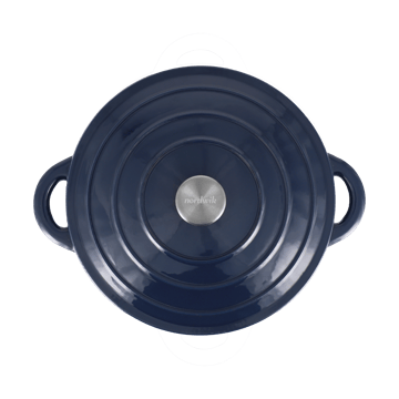Olla de hierro fundido Nordwik redonda 5 l - Azul oscuro - Nordwik