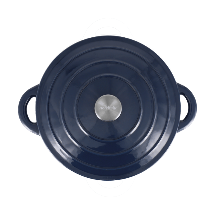 Olla de hierro fundido Nordwik redonda 5 l, Azul oscuro Nordwik