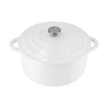Olla de hierro fundido Nordwik redonda 5 l - Blanco - Nordwik