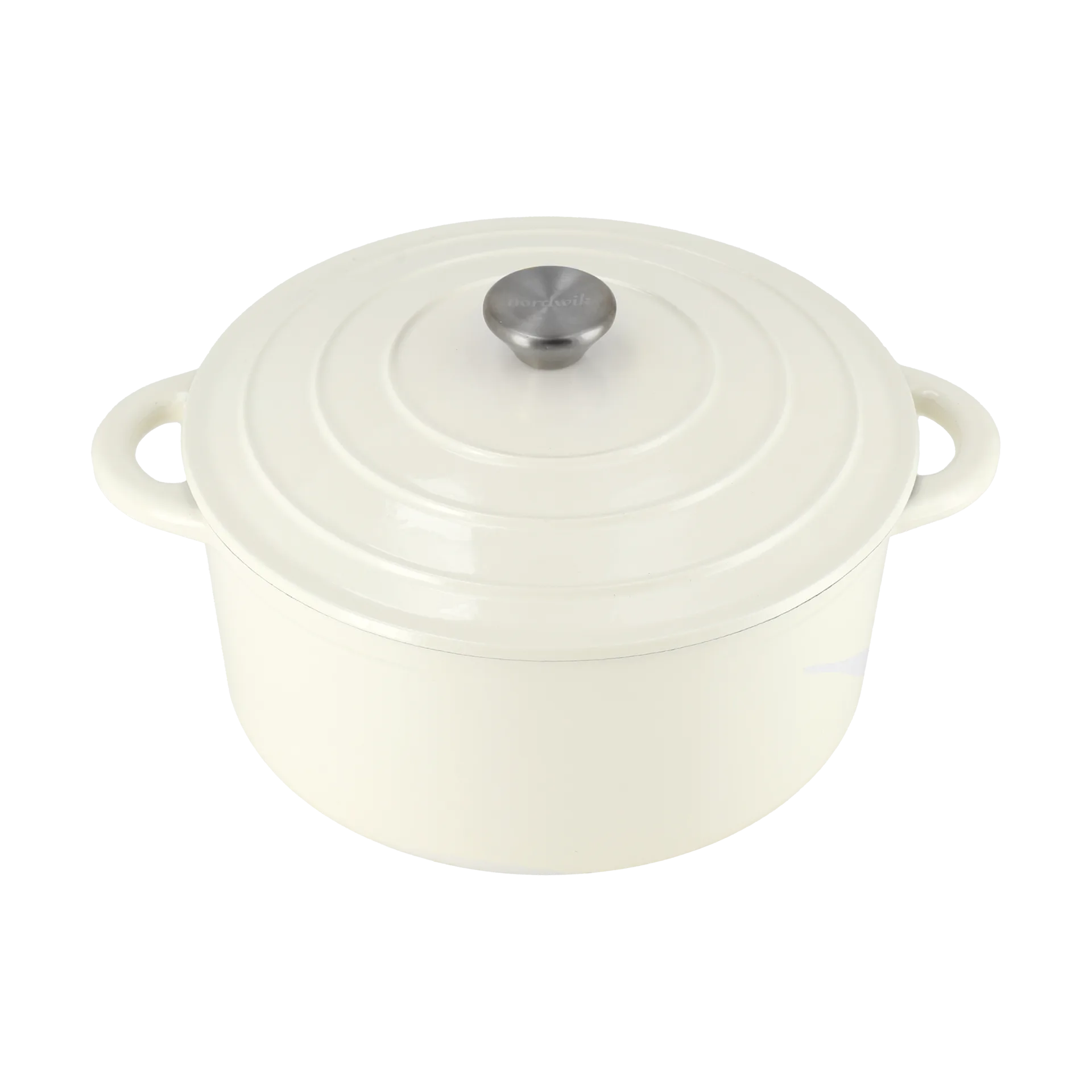 Olla de hierro fundido Nordwik redonda 5 l, Crema Nordwik