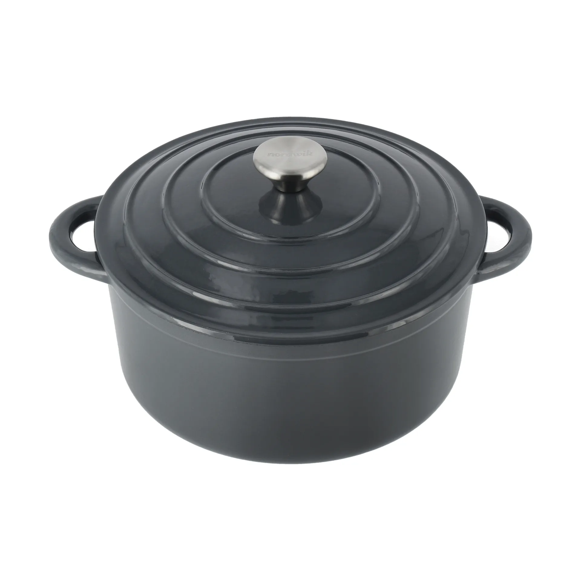 Olla de hierro fundido Nordwik redonda 5 l, Gris Nordwik