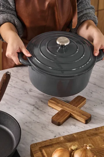 Olla de hierro fundido Nordwik redonda 5 l - Gris - Nordwik