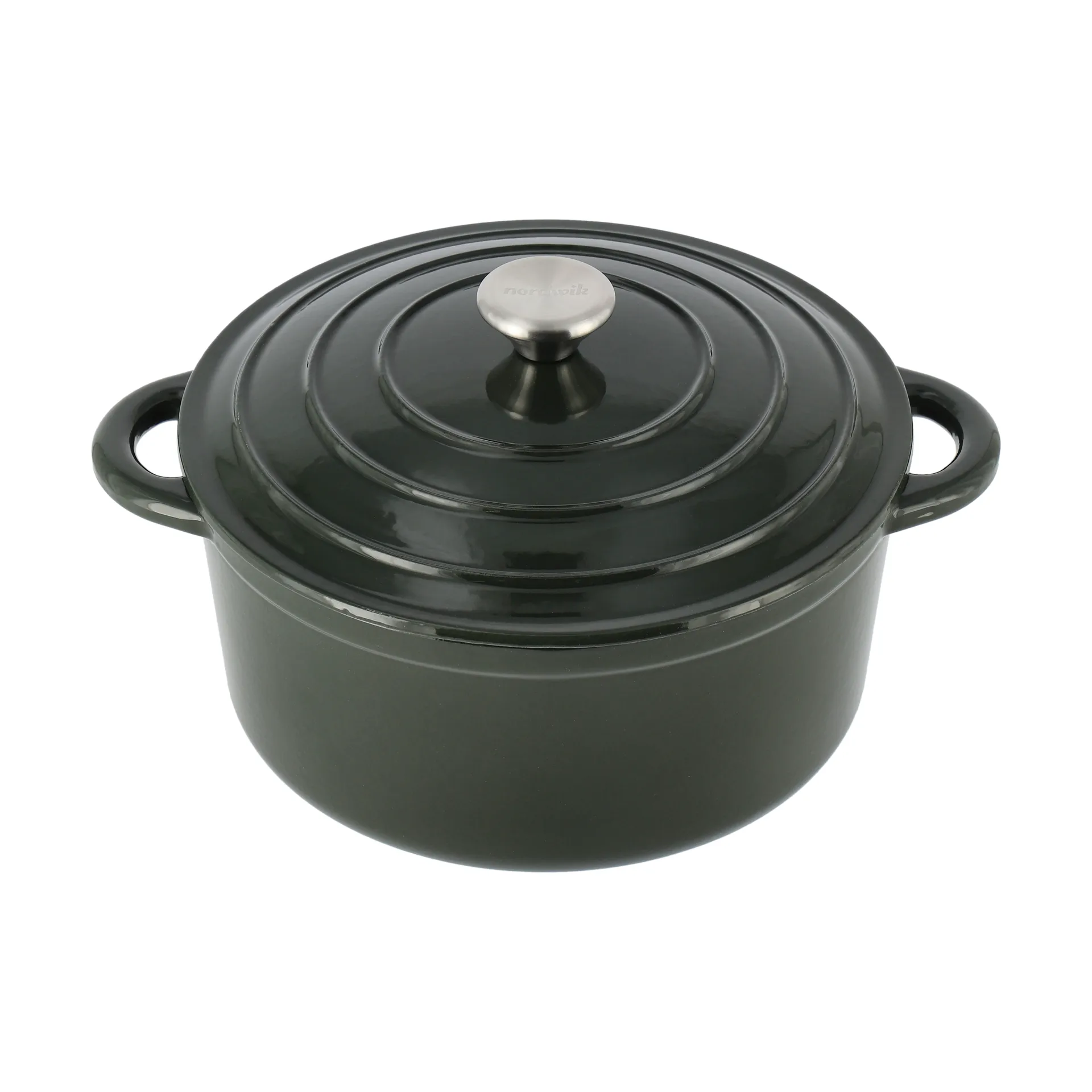 Olla de hierro fundido Nordwik redonda 5 l, Verde Nordwik