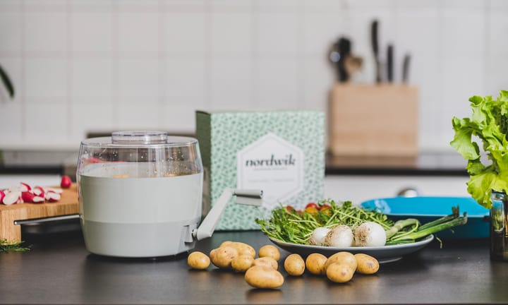 Pelador de patatas con manivela Nordwik, Blanco Nordwik