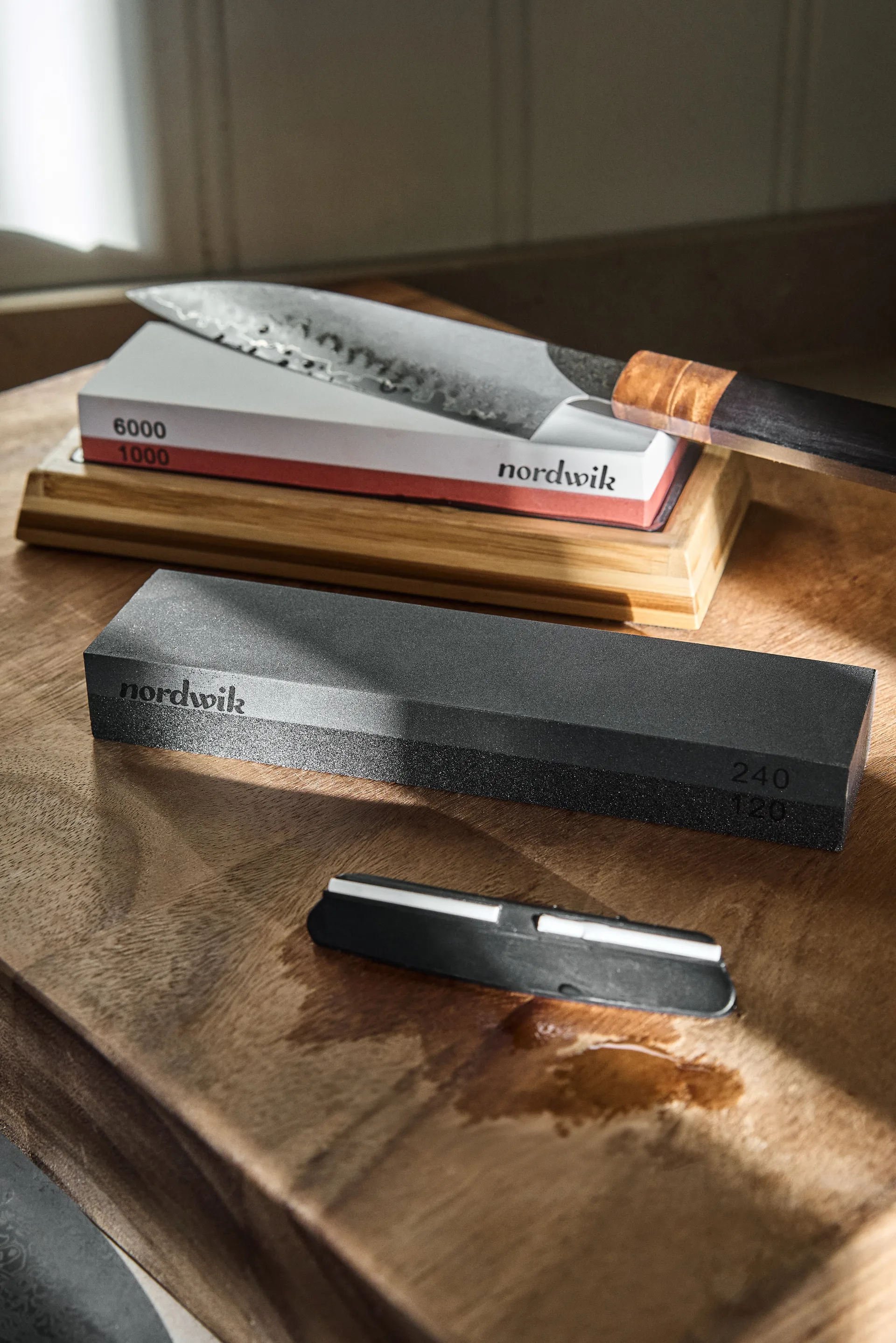 Piedra de amolar húmeda amolado básico, 120/240 grit Nordwik