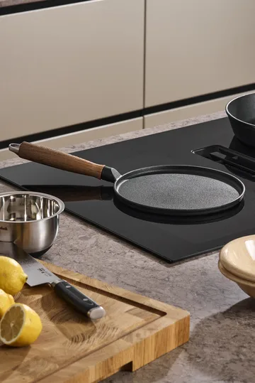 Sartén para panqueques de hierro fundido con mango de madera Nordwik - 23 cm - Nordwik
