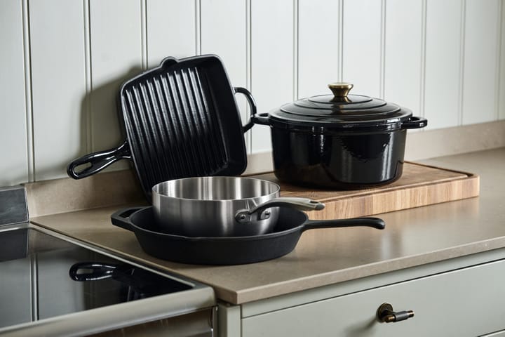 Sartén plancha Nordwik 25x25 cm, Hierro fundido-negro Nordwik