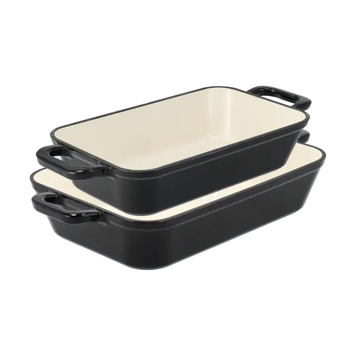 Set de fuentes para horno Nordwik 2 piezas - Negro - Nordwik