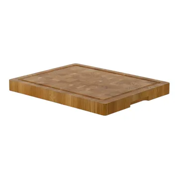 Tabla de cortar de madera a testa de Nordwik con ranura 36x46 cm - Roble - Nordwik