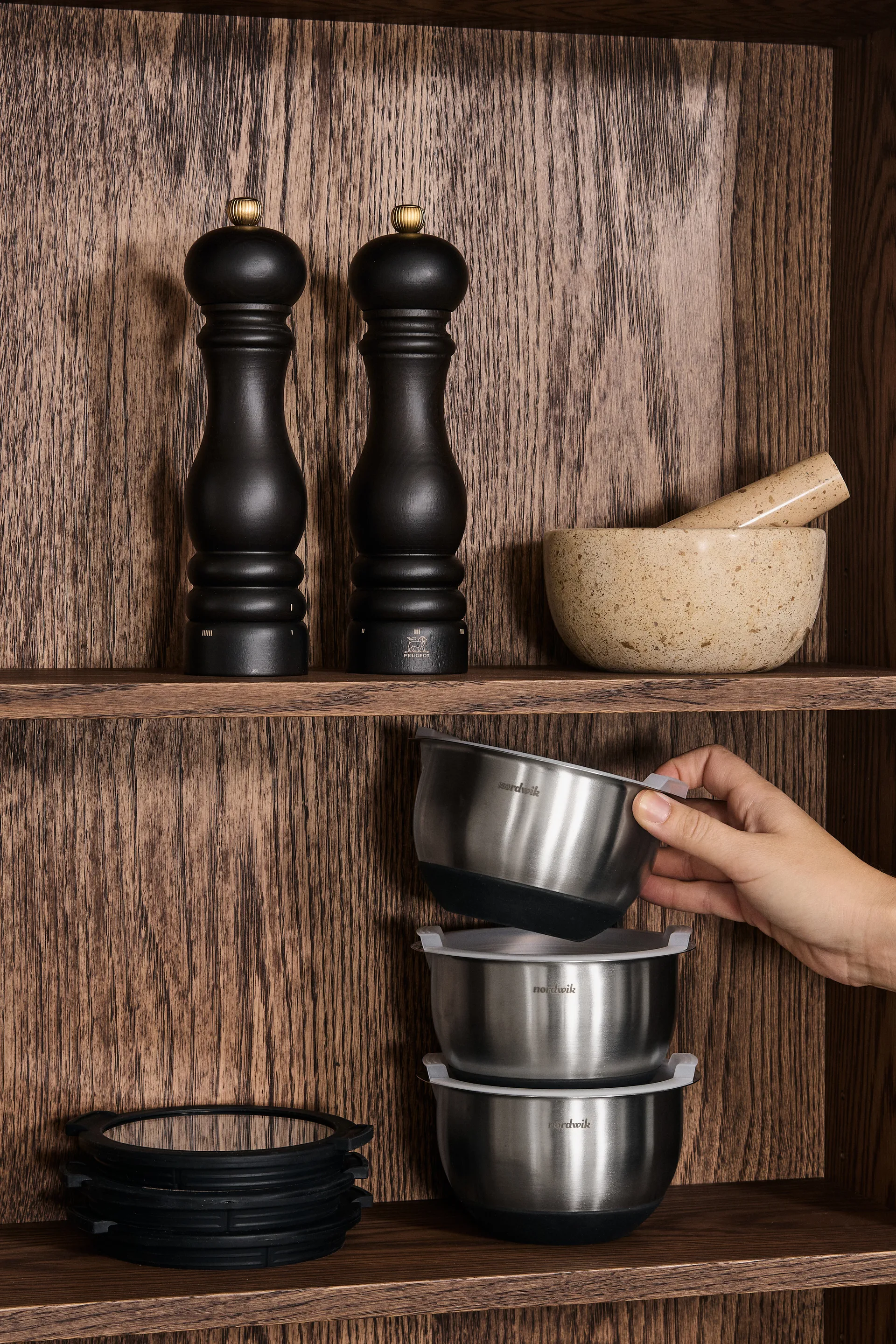 Tapas de vidrio para mini cuencos premium Nordwik, Pack de 3 Nordwik