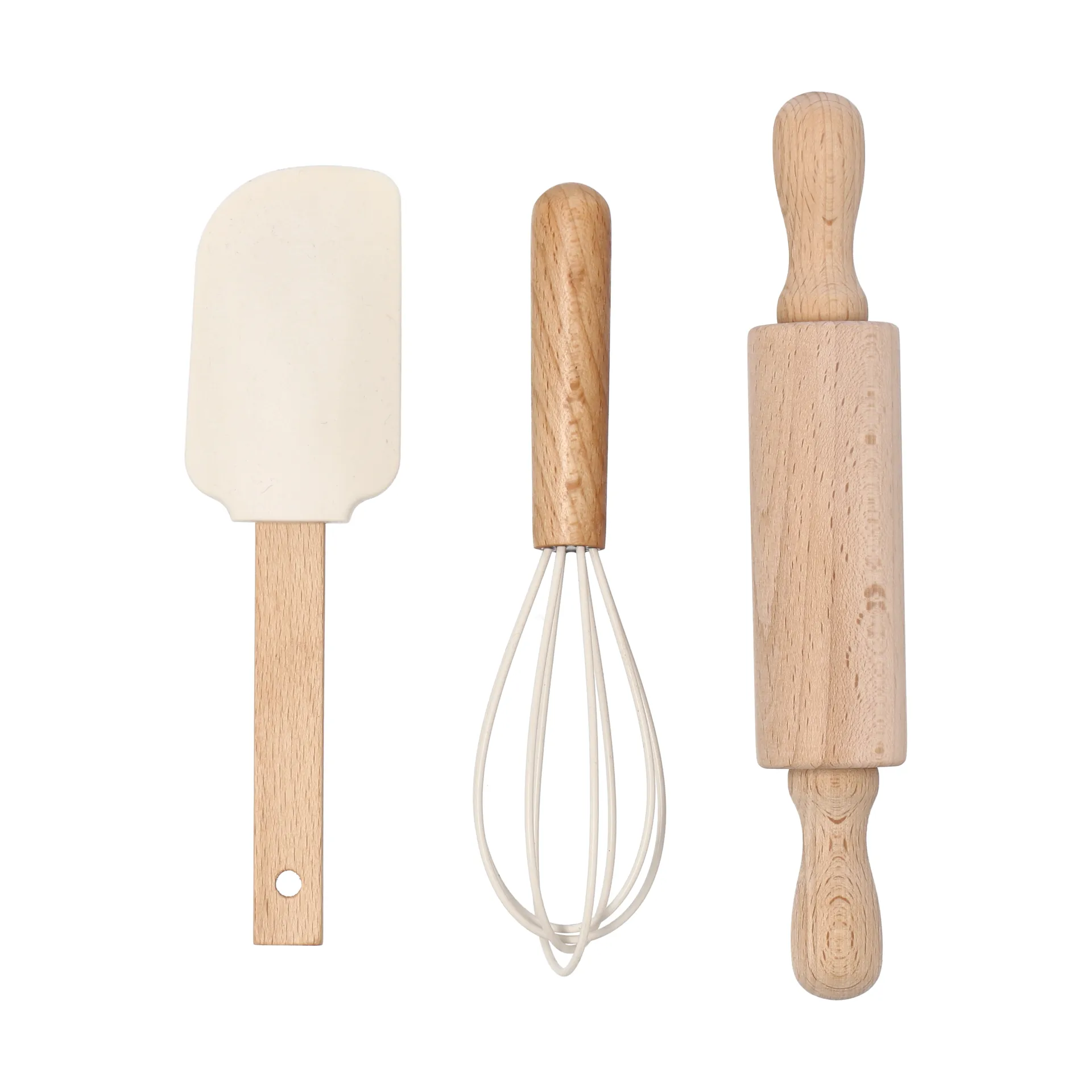 Utensilios de repostería Nordwik de silicona for barn 3 piezas, Crema Nordwik
