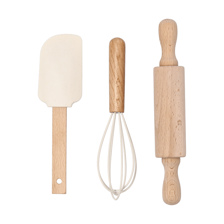Utensilios de repostería Nordwik de silicona for barn 3 piezas - Crema - Nordwik