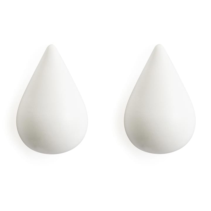 2 perchas Dropit - grandes, blanco - Normann Copenhagen