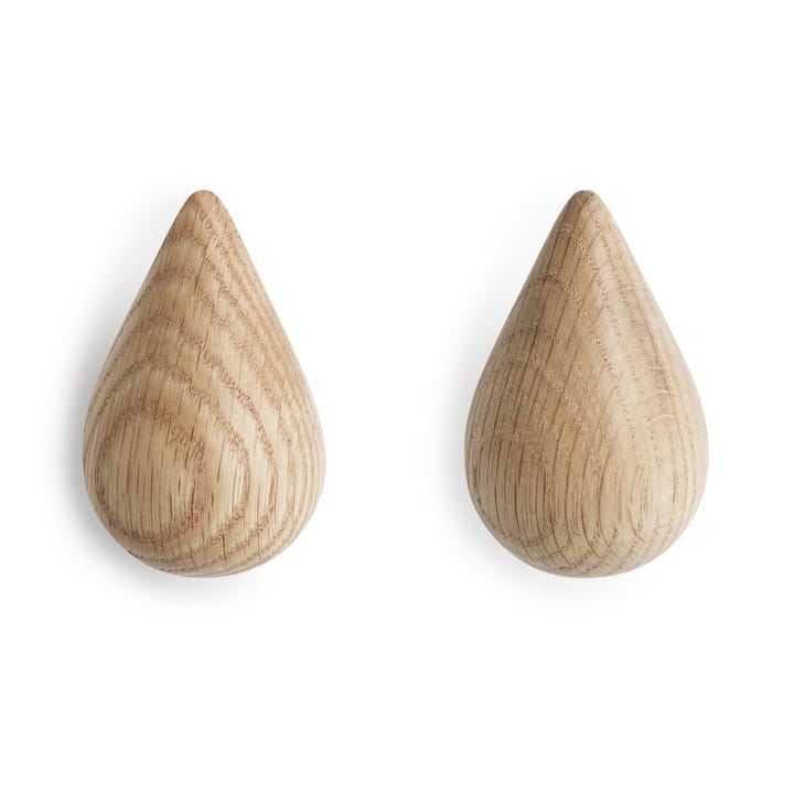 2 perchas Dropit - pequeñas, madera - Normann Copenhagen