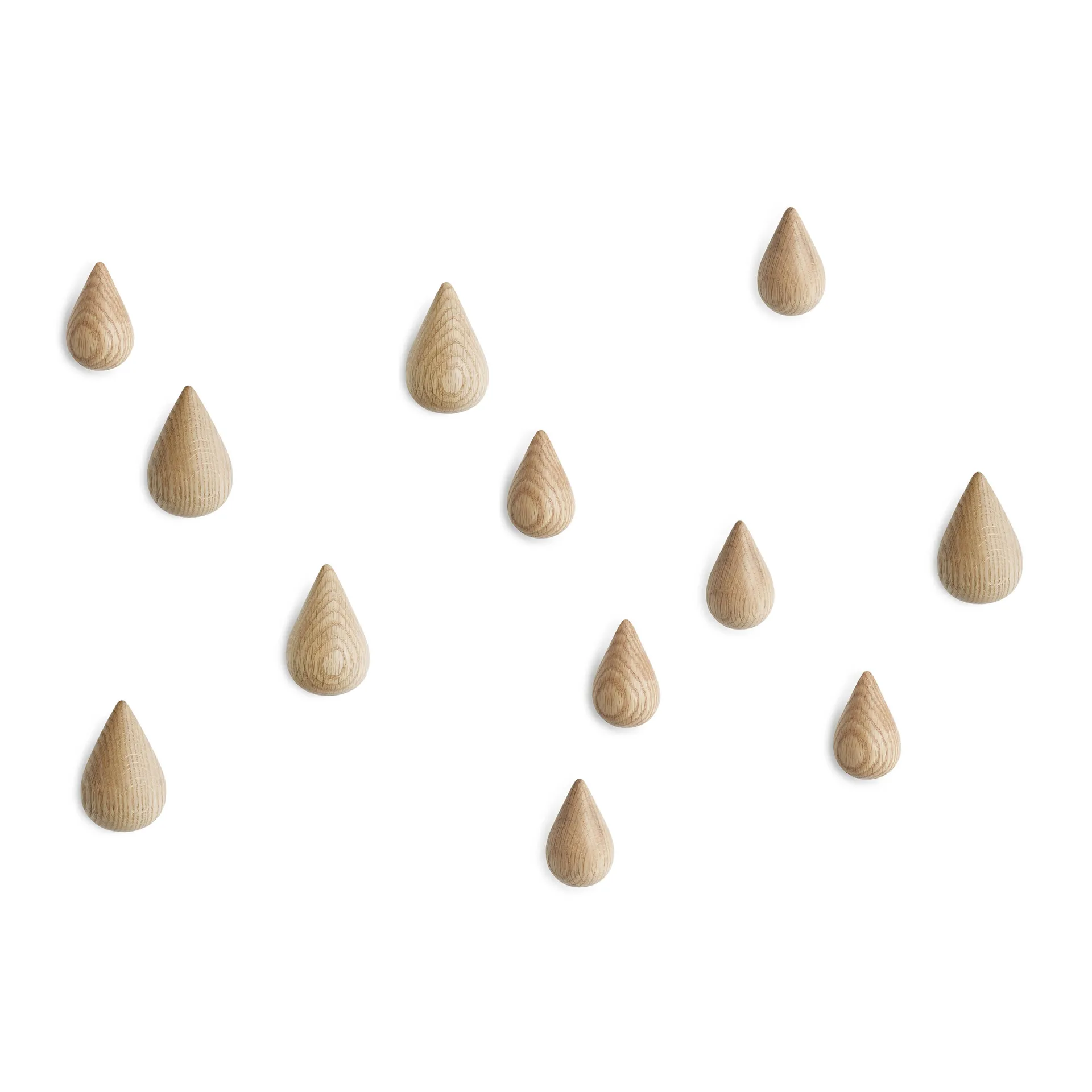 2 perchas Dropit, pequeñas, madera Normann Copenhagen