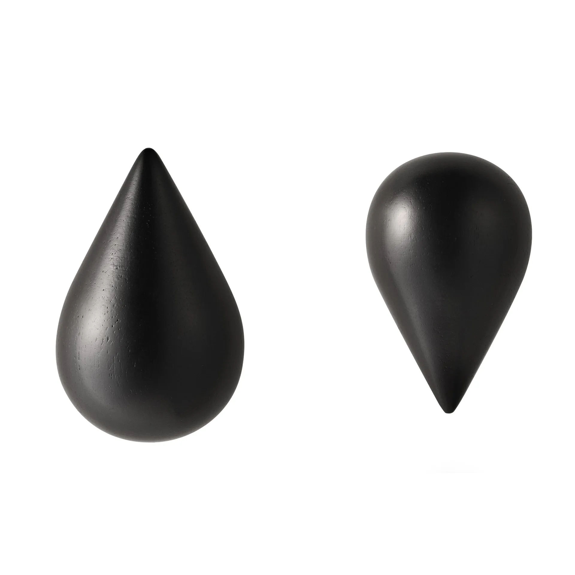 2 perchas Dropit, pequeñas, negro Normann Copenhagen