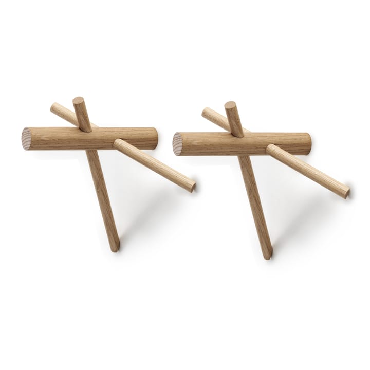 2 percheros Sticks - set de 2, natural - Normann Copenhagen