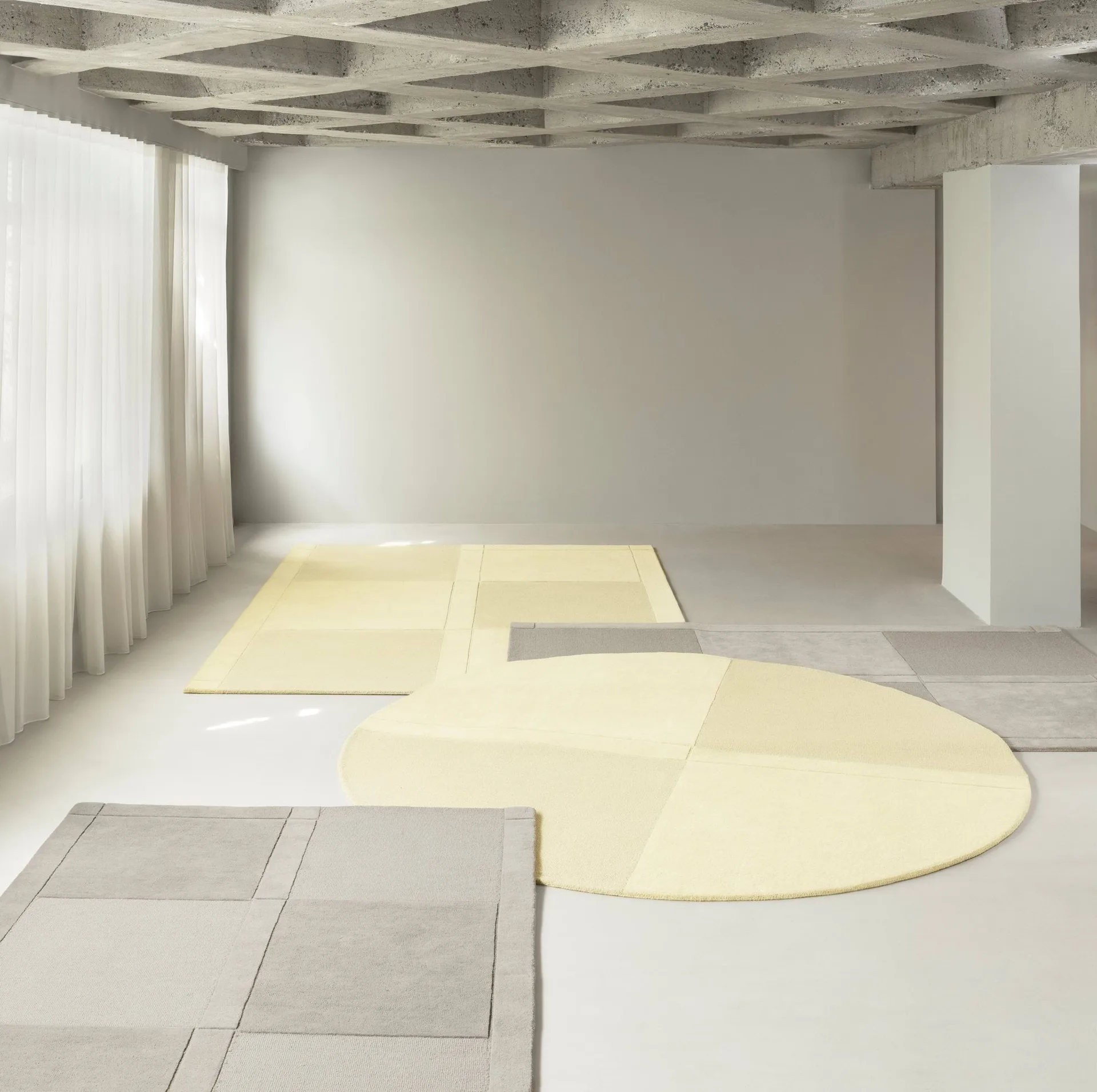 Alfombra de lana Level , Amarillo claro, 170x240 cm Normann Copenhagen