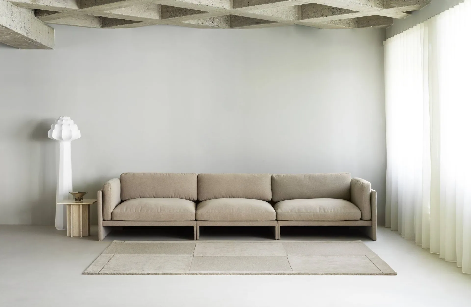 Alfombra de lana Level , Gris cálido, 170x240 cm Normann Copenhagen