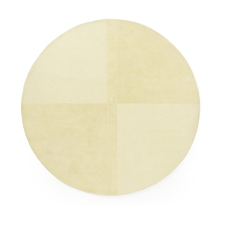 Alfombra de lana Level redonda - Amarillo claro, Ø280 cm - Normann Copenhagen