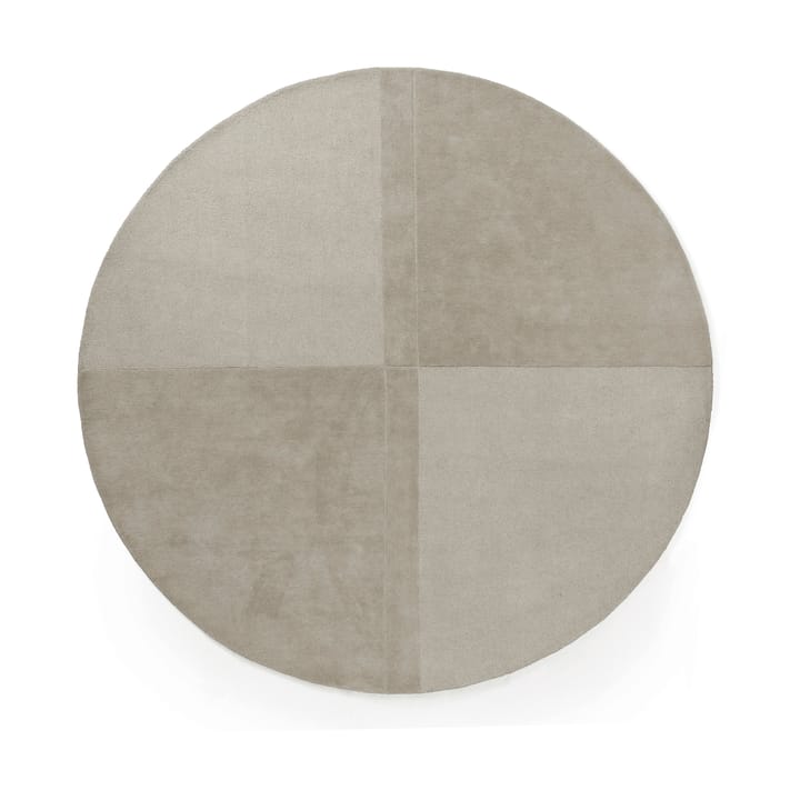 Alfombra de lana Level redonda - Gris cálido, Ø280 cm - Normann Copenhagen