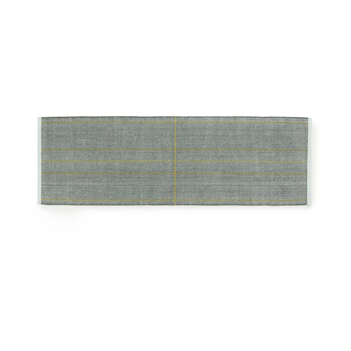 Alfombra de pasillo Seam 80x250 cm - Tonos azules, 80x250 cm - Normann Copenhagen