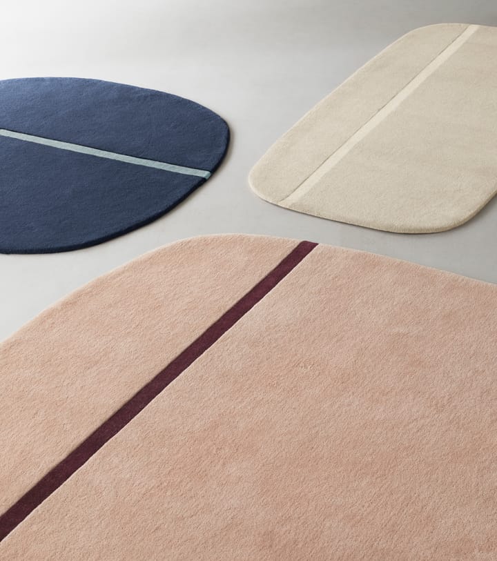 Alfombra Oona 140 x 140 cm, Azul Normann Copenhagen