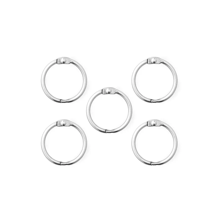 Anilla de sujeción Reb, 5-pack - Acero inoxidable - Normann Copenhagen