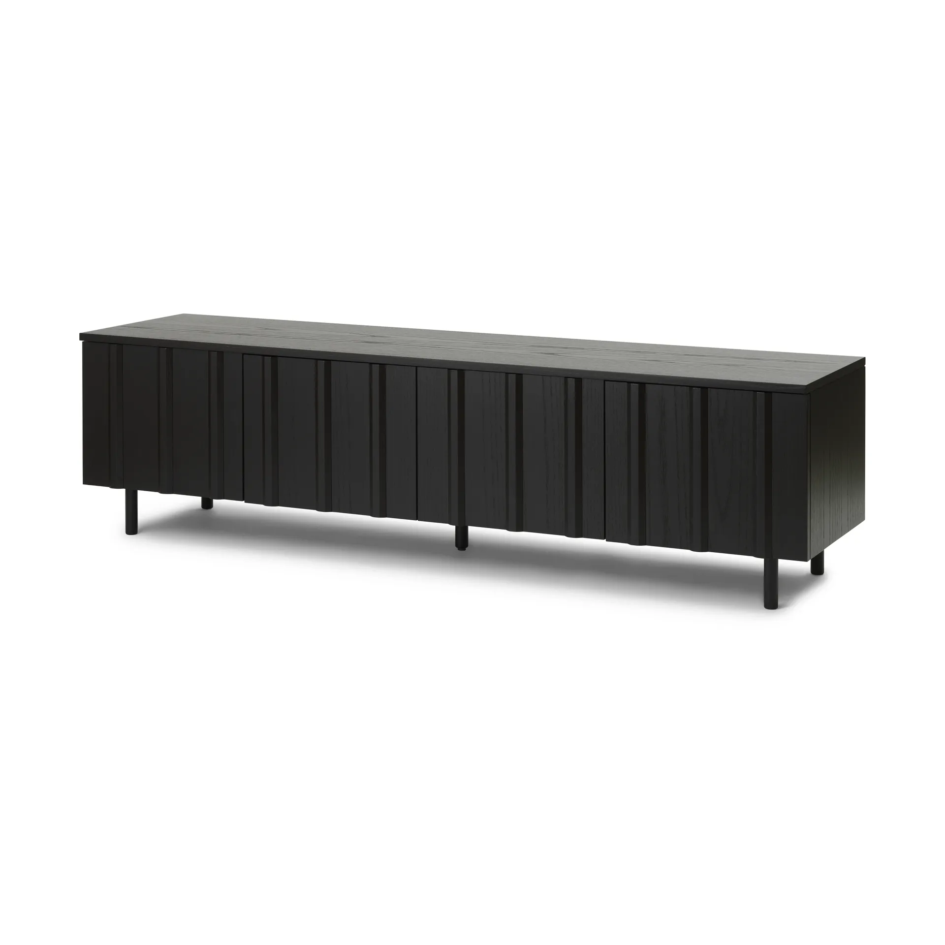 Aparador bajo Rib, Soft Black Normann Copenhagen