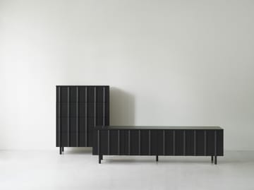 Aparador bajo Rib - Soft Black - Normann Copenhagen