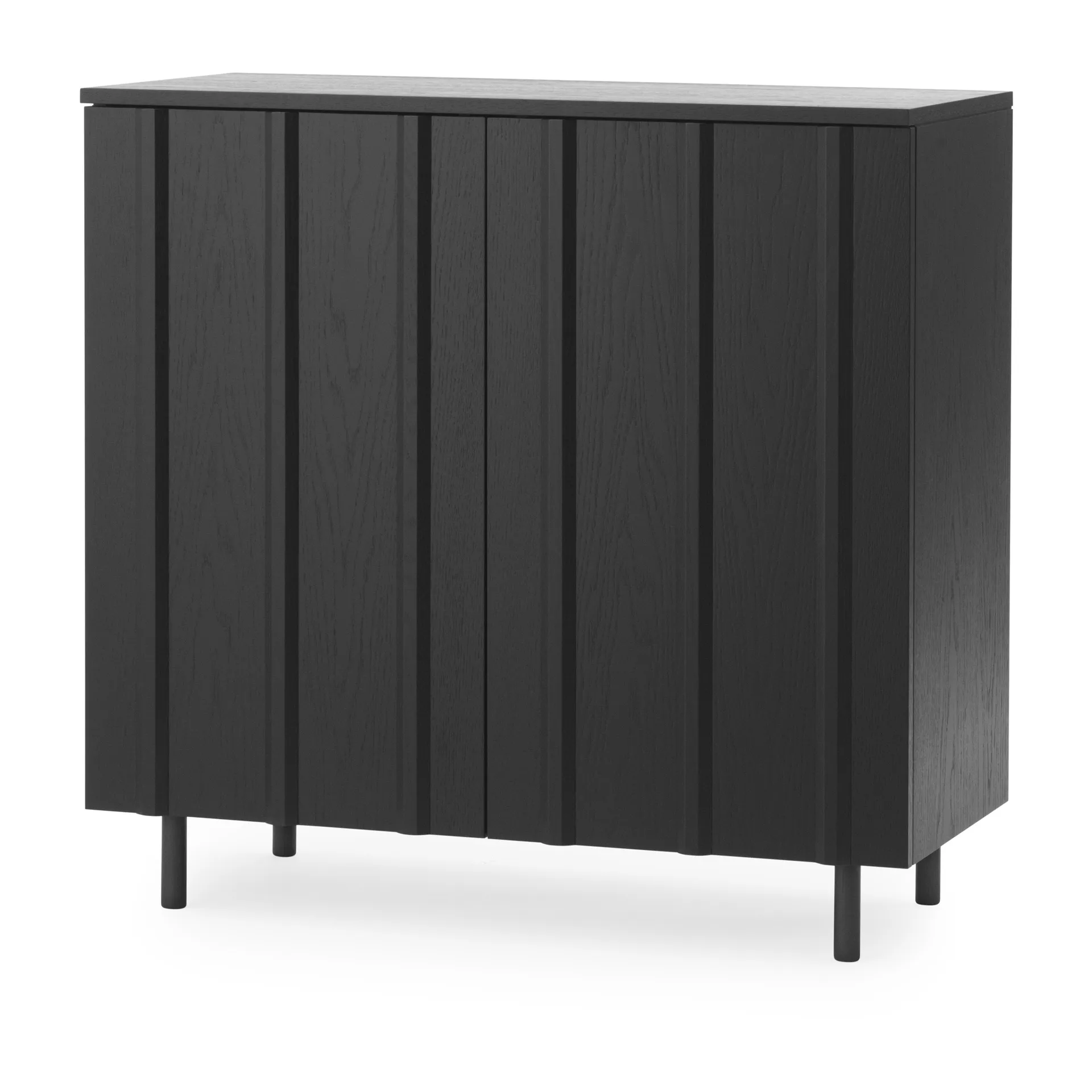 Aparador Rib 96x98,5 cm, Soft Black Normann Copenhagen
