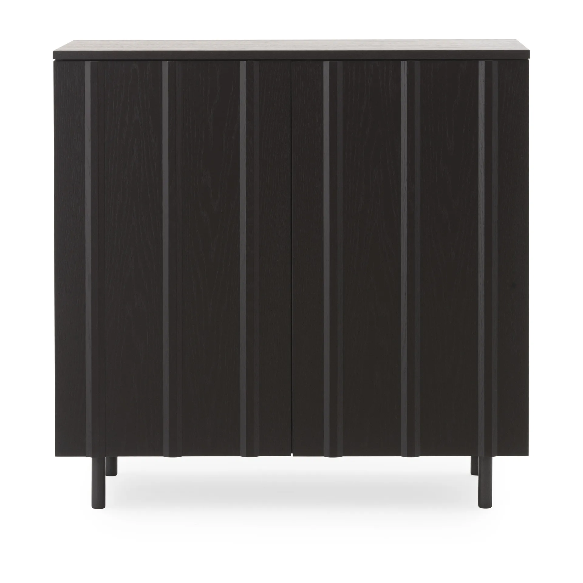 Aparador Rib 96x98,5 cm, Soft Black Normann Copenhagen