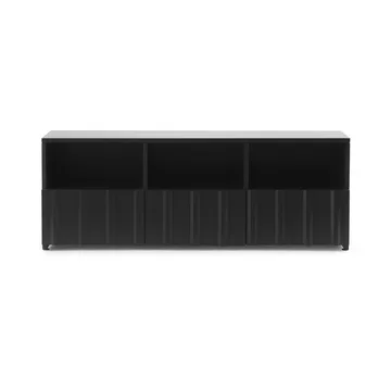 Aparador Rib hybrid - Soft black,, 44x120x38 cm - Normann Copenhagen
