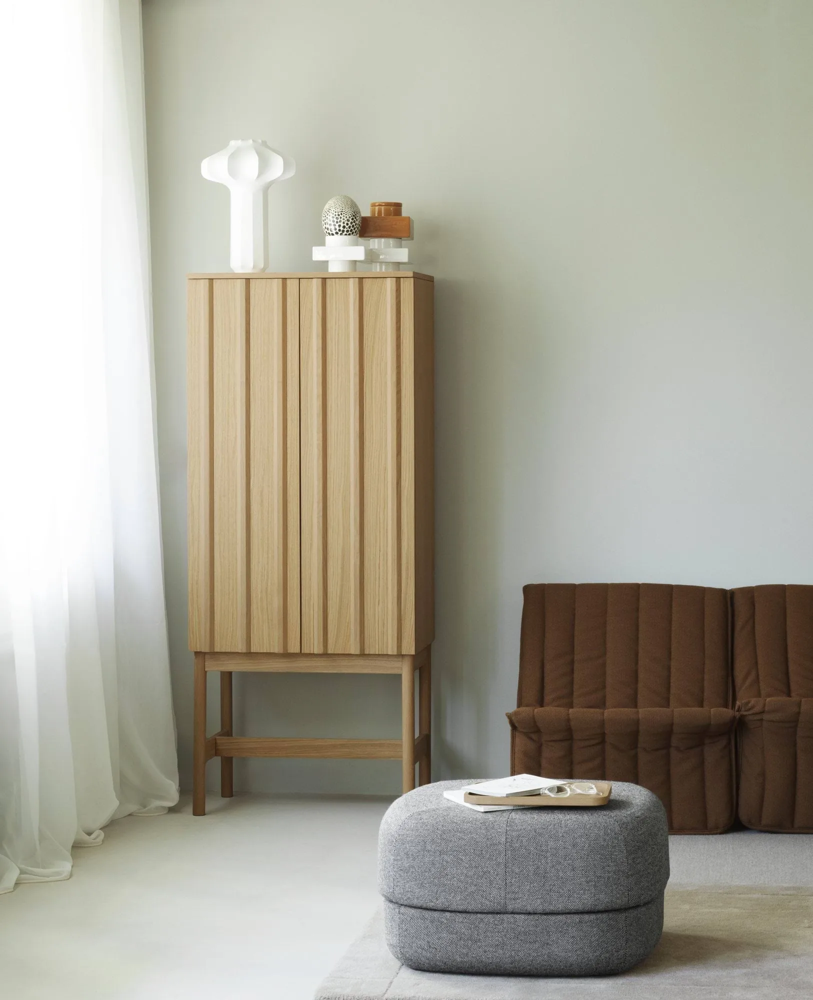 Armario Rib, Oak, 166,5x70x43 cm Normann Copenhagen