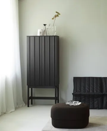 Armario Rib - Soft black, 166,5x70x43 cm - Normann Copenhagen