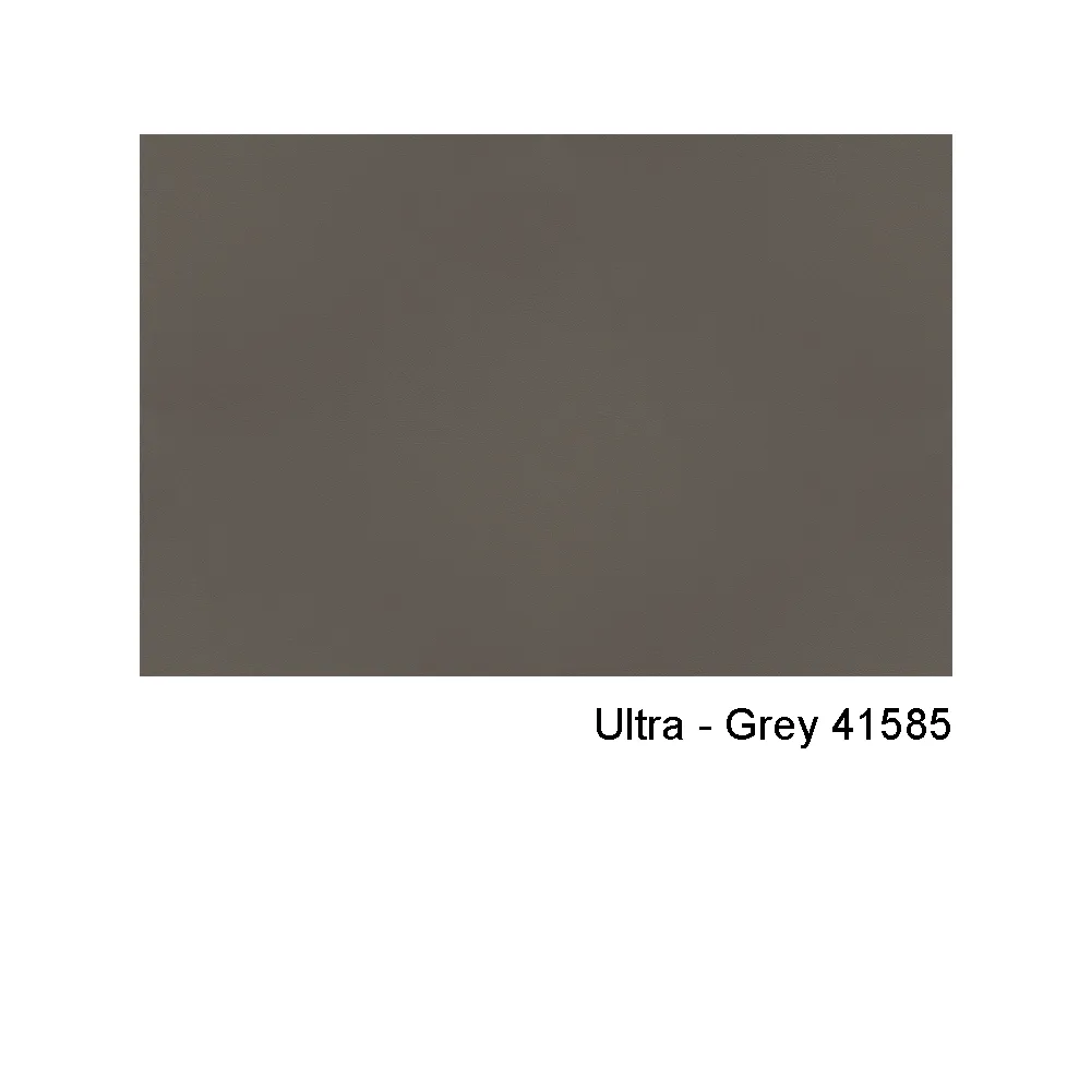 Butaca Hyg, Cuero ultra 41585 gris, pie giratorio de aluminio Normann Copenhagen