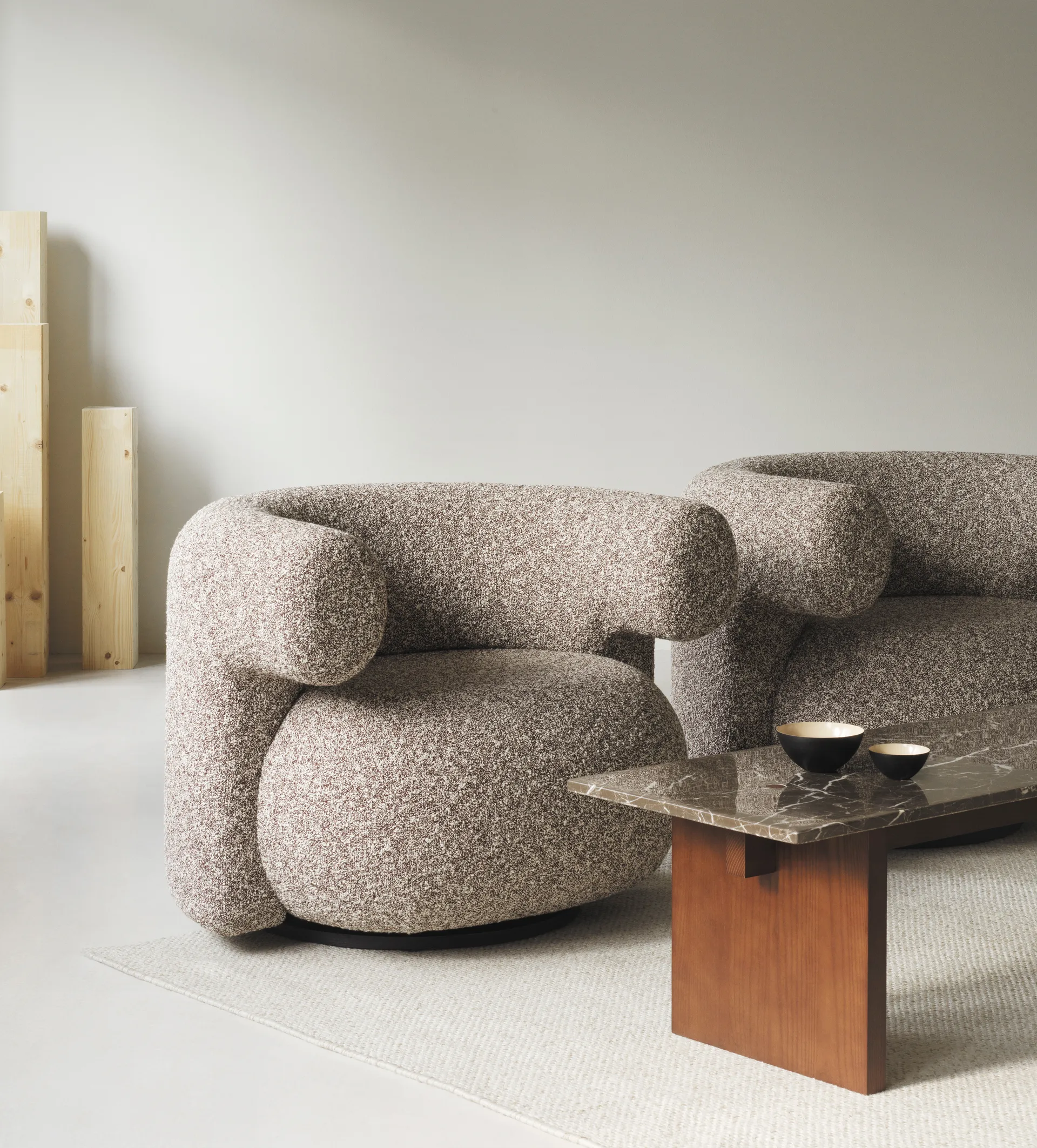 Butaca Lounge Burra w. return, Zero 0011 Normann Copenhagen