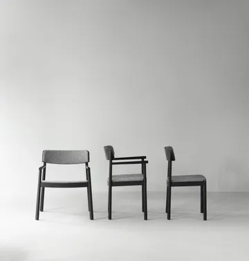 Butaca Timb - Negro cenizo - tejido Hallingdal 166 - Normann Copenhagen