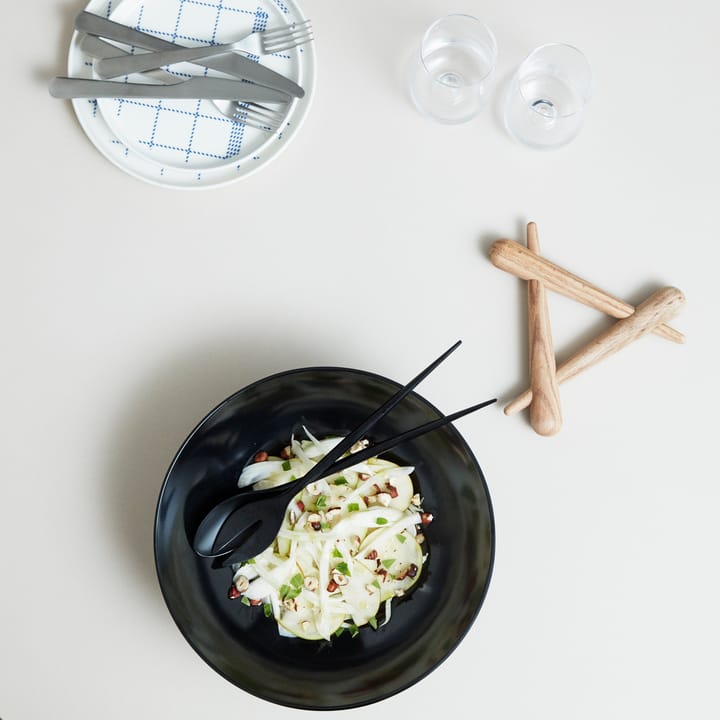 Cubiertos de ensalada Krenit, negro Normann Copenhagen