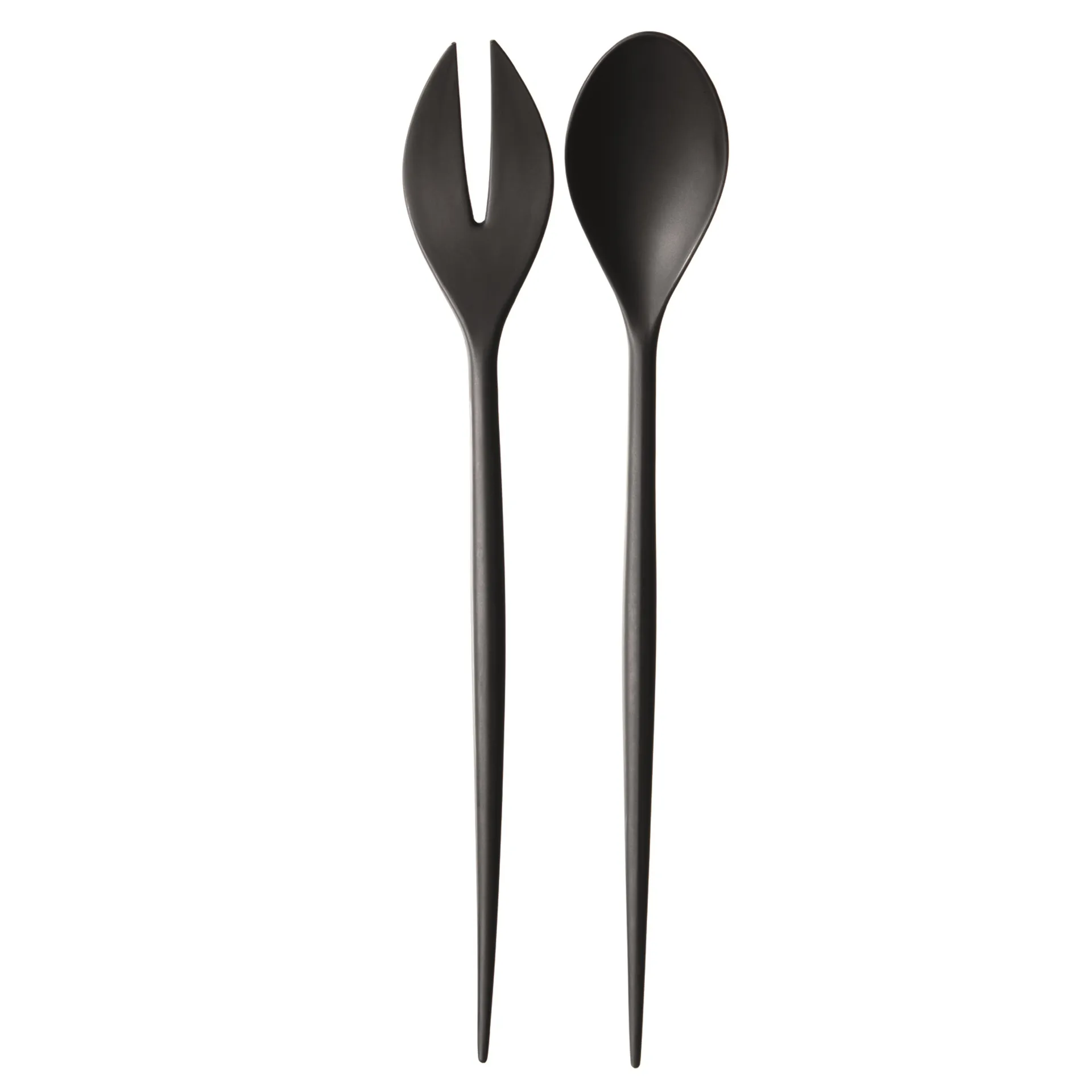 Cubiertos de ensalada Krenit, negro Normann Copenhagen