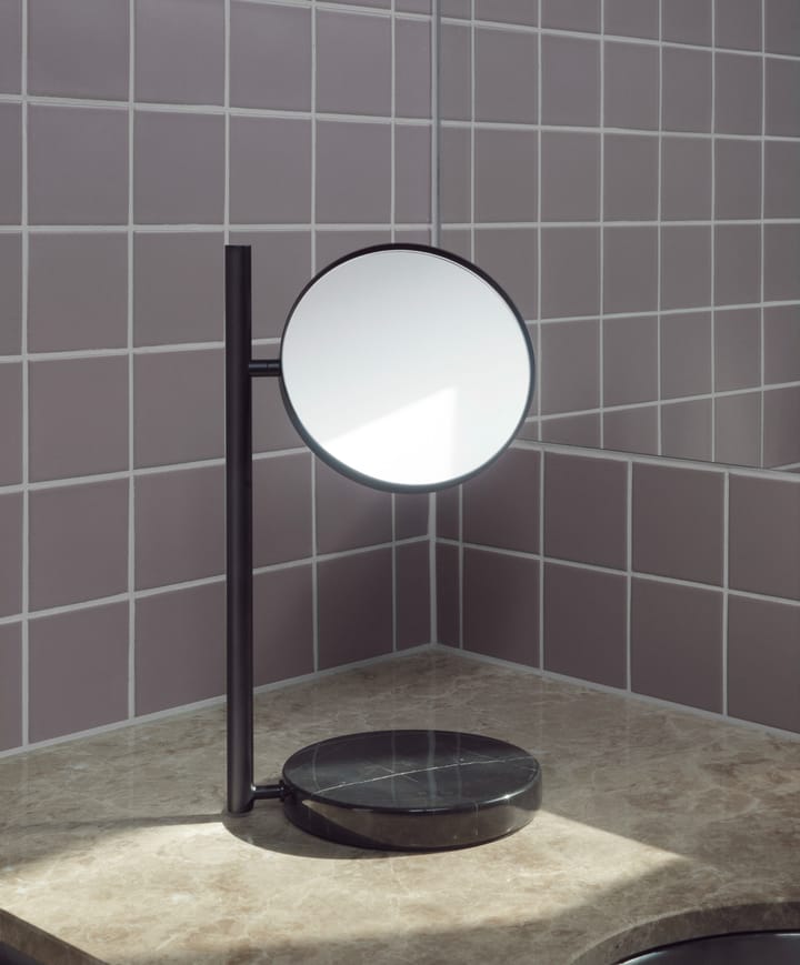 Espejo de mesa de doble cara Pose 21x39 cm, Negro Normann Copenhagen